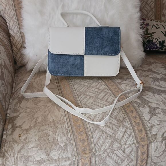 Denim Shoulder Bag, Purse, Handbag, Crossbody Bag - Picture 5 of 8